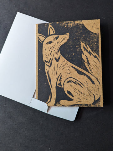 Coyote Blank Greeting Card