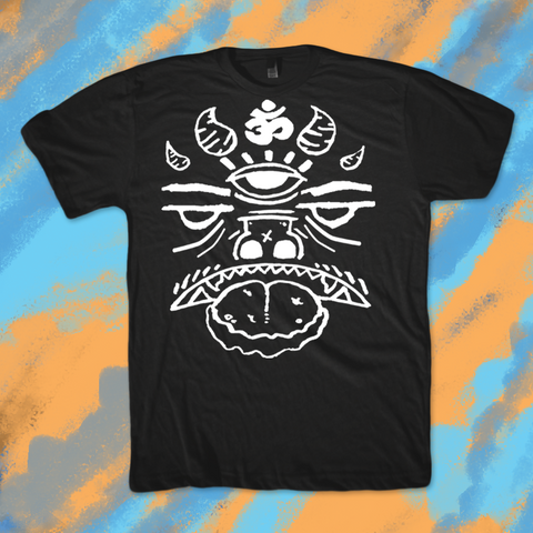 Ohm Faced Monster - Black Shirt Variant - Unisex Graphic T-Shirt